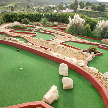 Crazy golf course