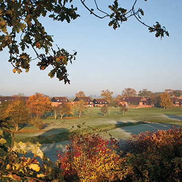 Properties overlooking the golf course