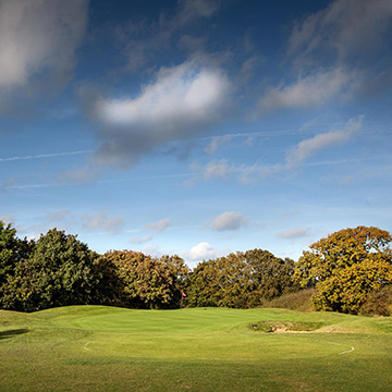 Vast Norfolk skies over the golf course