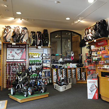 All your golfing need catered for in the onsit golf shop