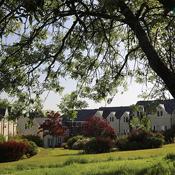 Properties surrounded by gardens