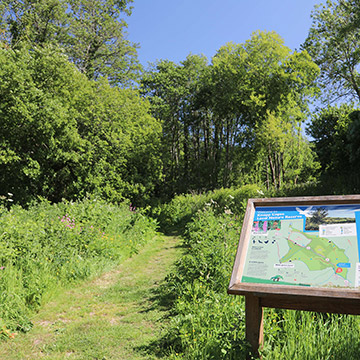 Entrance to Knapp Copse Nature Reserve