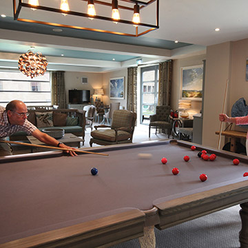 Snooker in the Clubroom