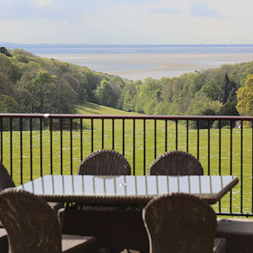 Look out across the gardens to Grange-Over-Sands