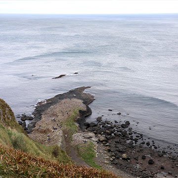 The view of Ballylinny from The Giant's Causeway Visitor Centre