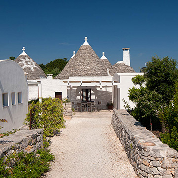 View of the traditonal trulli